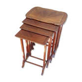 Suite of four nesting tables early twentieth century