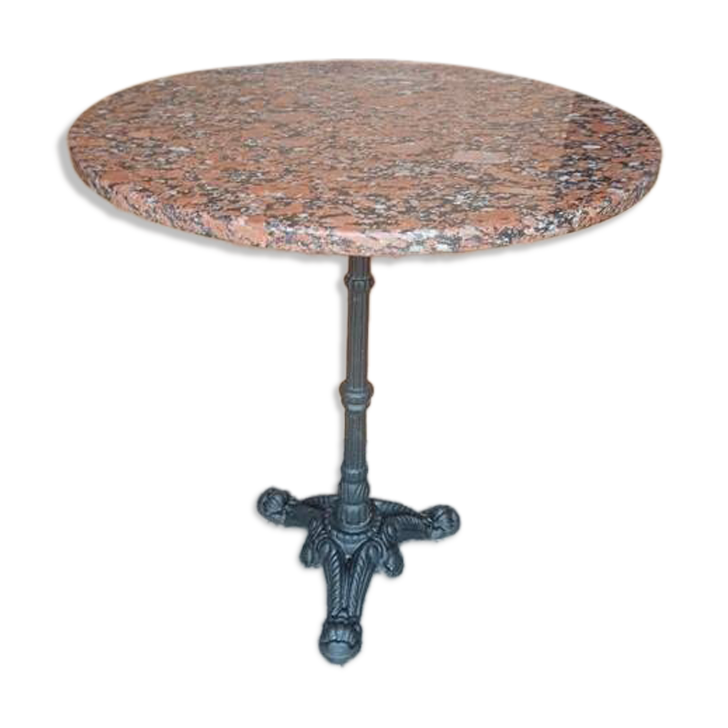 Tagle marble and cast iron bistro gueridon