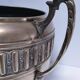 Large art deco stamped brass planter
