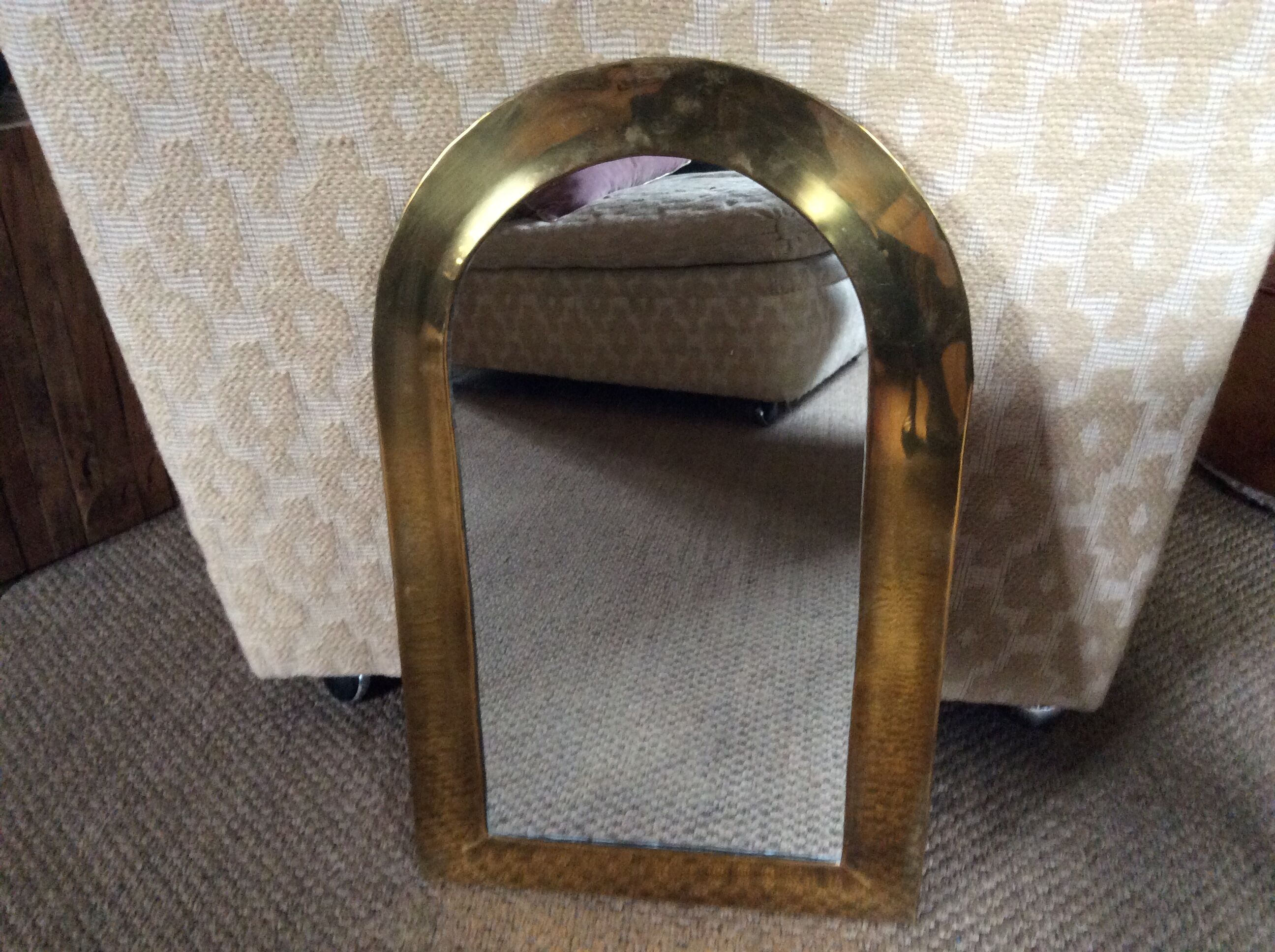 Brass mirror
