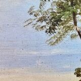1870s french oil painting on canvas