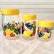 Glass jars The Perfect 70's vintage fruit décor