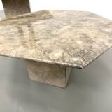 Pair of Italian marble coffee tables, circa 1970.