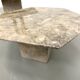 Pair of Italian marble coffee tables, circa 1970.