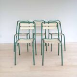Set of 5 Tolix T2 chairs - rare color -