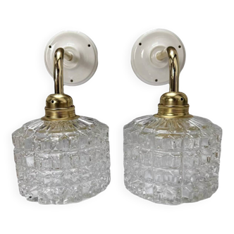 Scandinavian glass wall lights