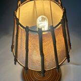 Vintage rattan lamp from the 60s