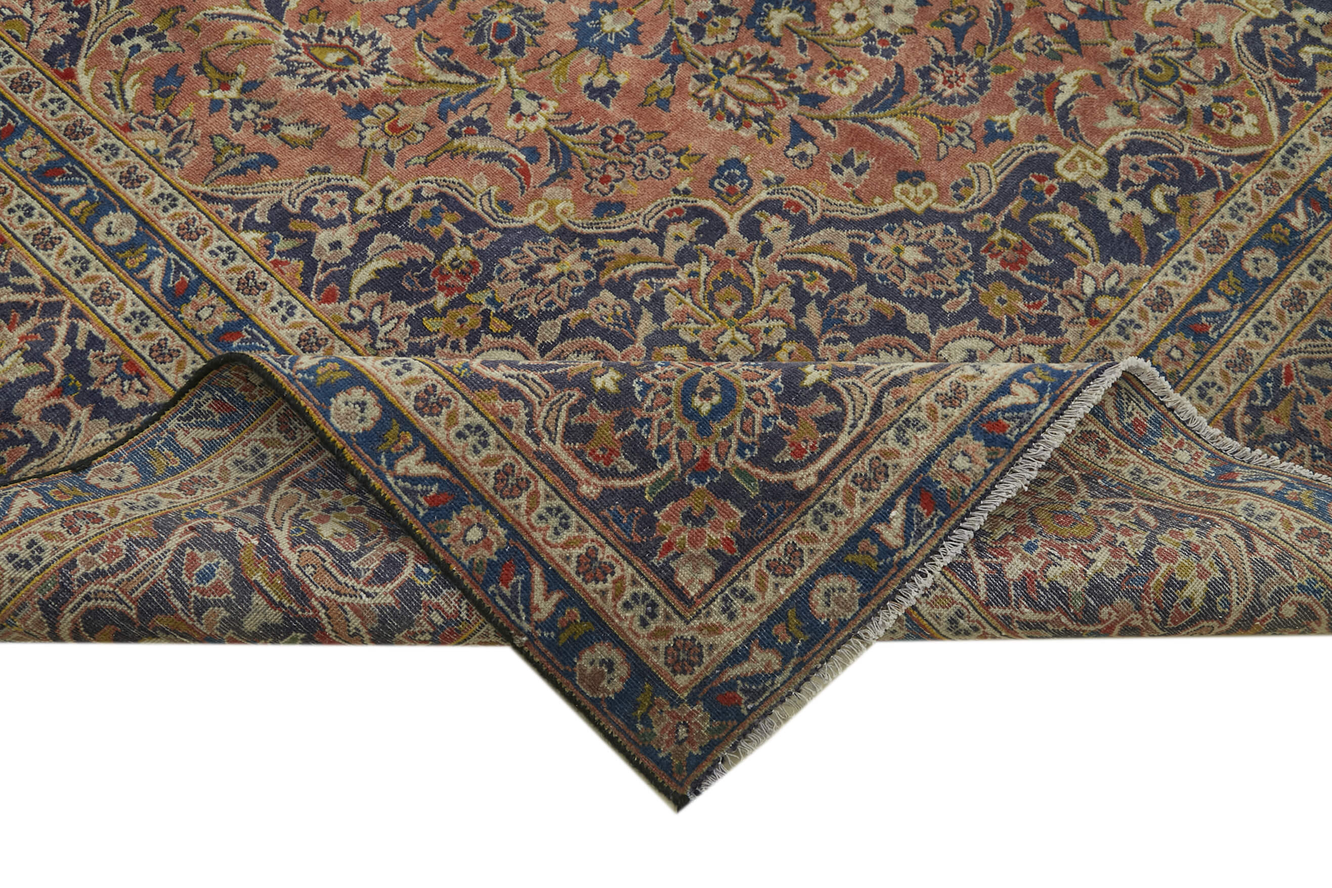 Handmade Oriental Vintage 284 cm x 388 cm Beige Wool Carpet