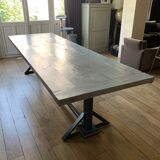 Industrial table for 10/12 people authentic