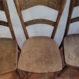 4 antique bistro chairs