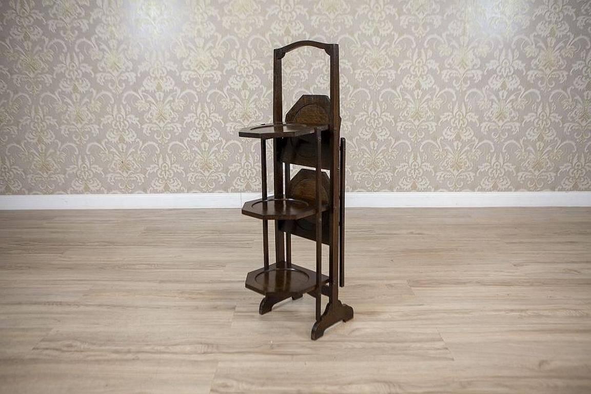 Late 20th Century Oak Flower Stand, 1950s