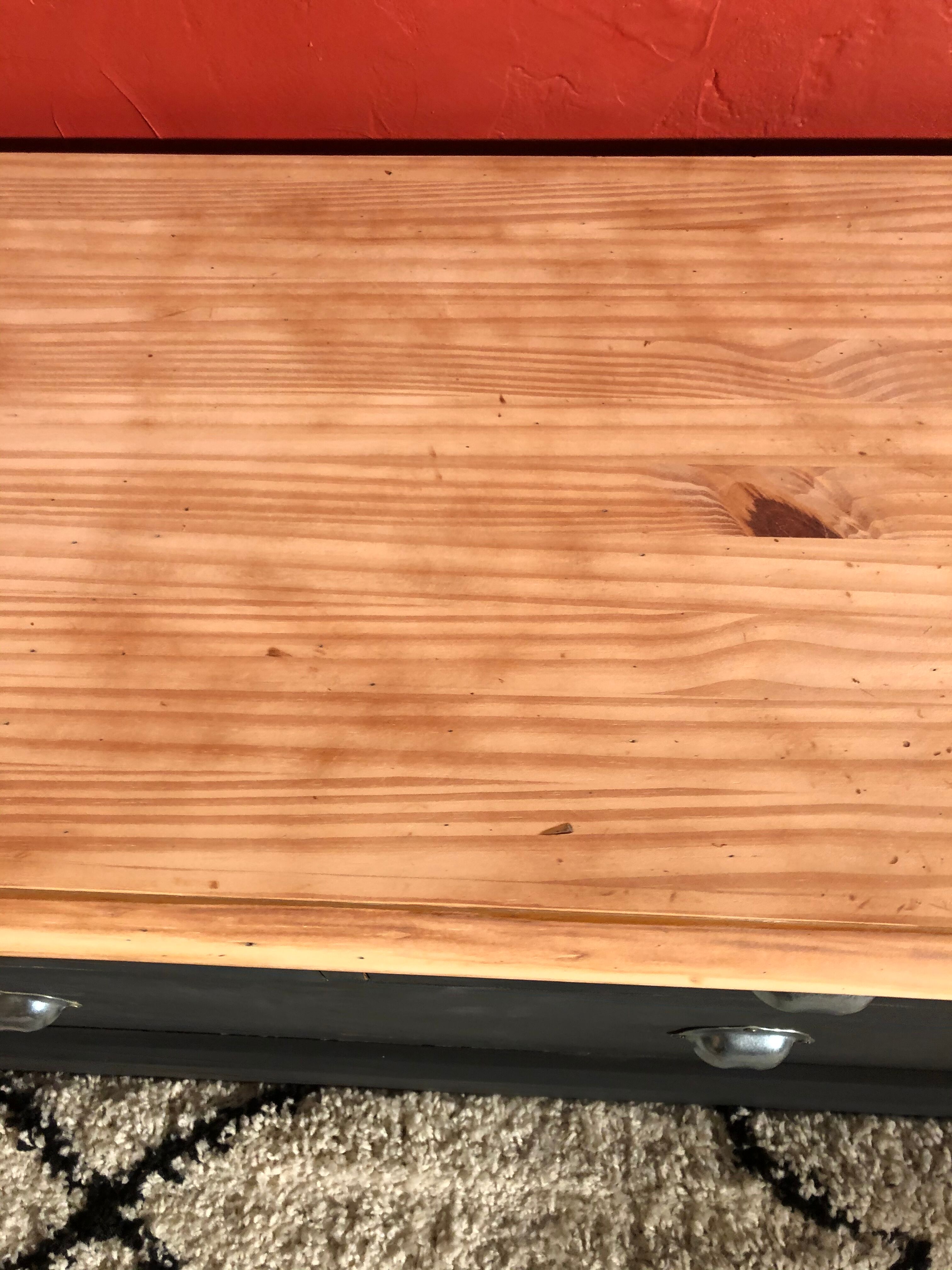 Professional style furniture, matt black raw wood chest of drawers