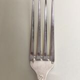 Silver metal housewife with 12 forks et 12 spoons