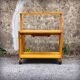 Scandinavian pine folding coffee table / serving table from the 1970s.