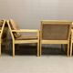 Scandinavian design leather armchair 1960.