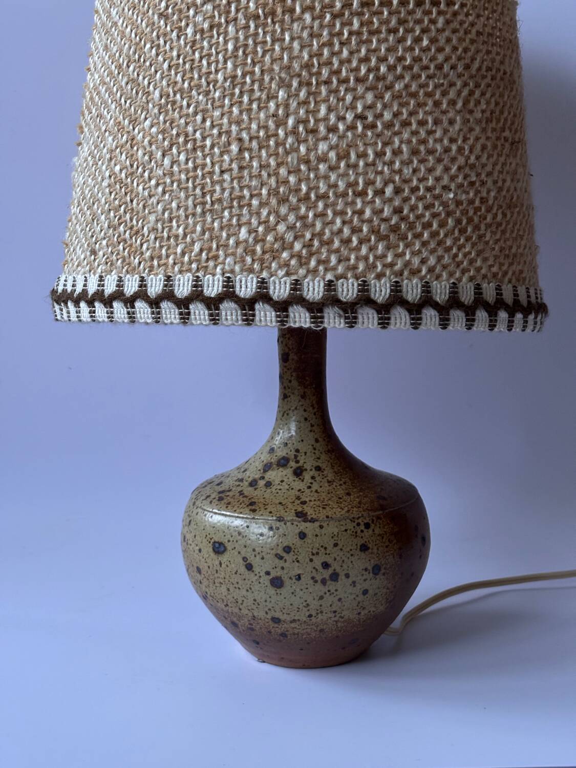 Vintage stoneware lamp