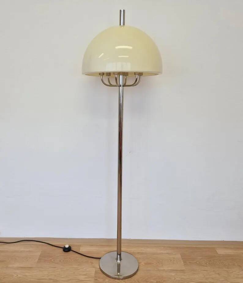Midcentury Floor Rare Lamp Mushroom, Germany, 1970s