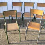 Set of 6 Mullca school chairs