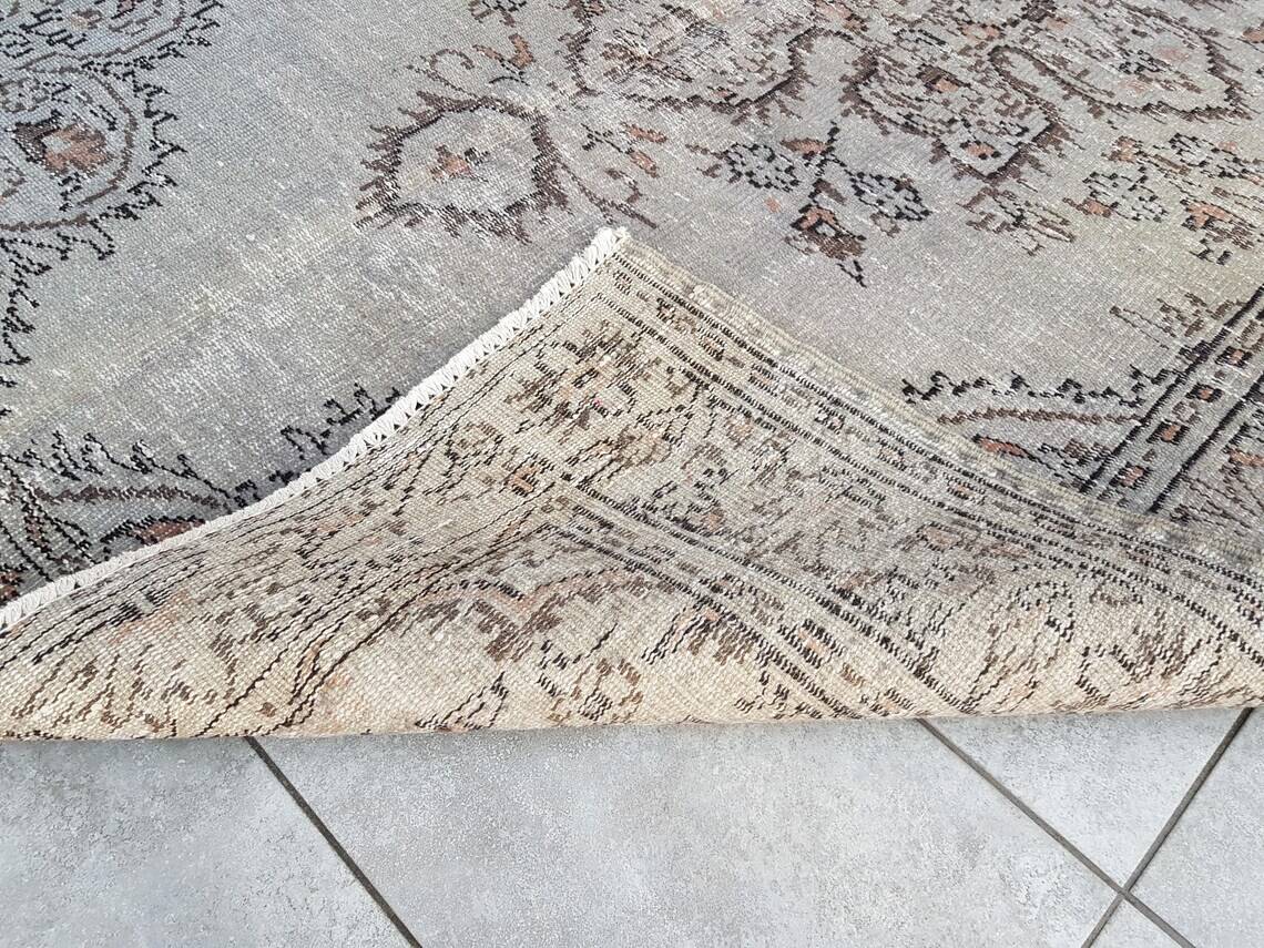 Vintage Turkish Grey Rug sku420