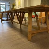 Wooden table in solid