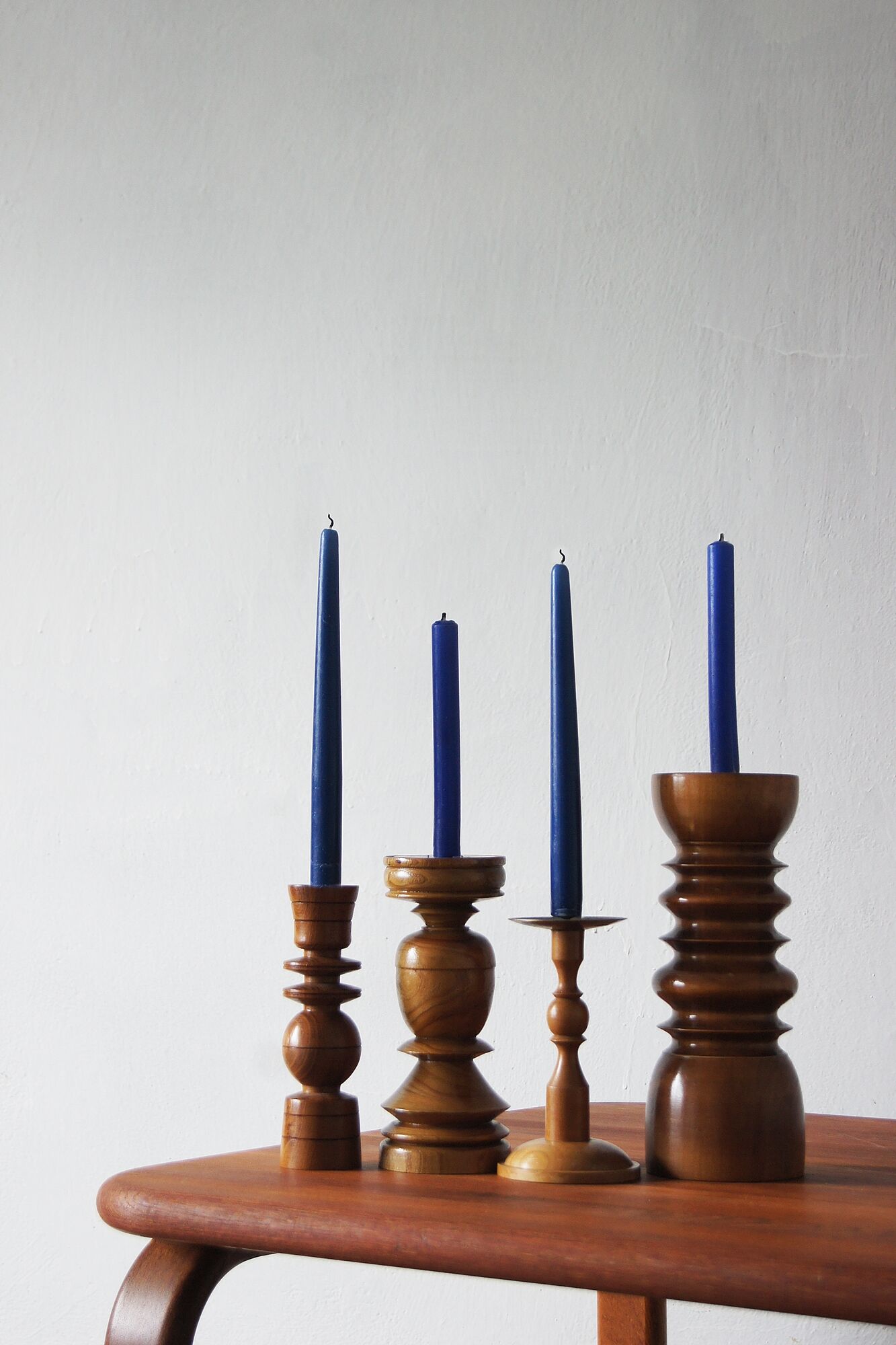 Bougeoirs scandinaves en bois
