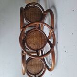Vintage rattan heart plant holder