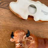 Earthenware buffalo terrine by Michel Caugant