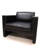 Fauteuil en cuir Knoll Studio Line par Jürgen Lange, 1970