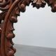 French Carved Walnut Oval Mirror with Pierced Acanthus Crest, circa 1900