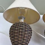 Pair of bedside lamps