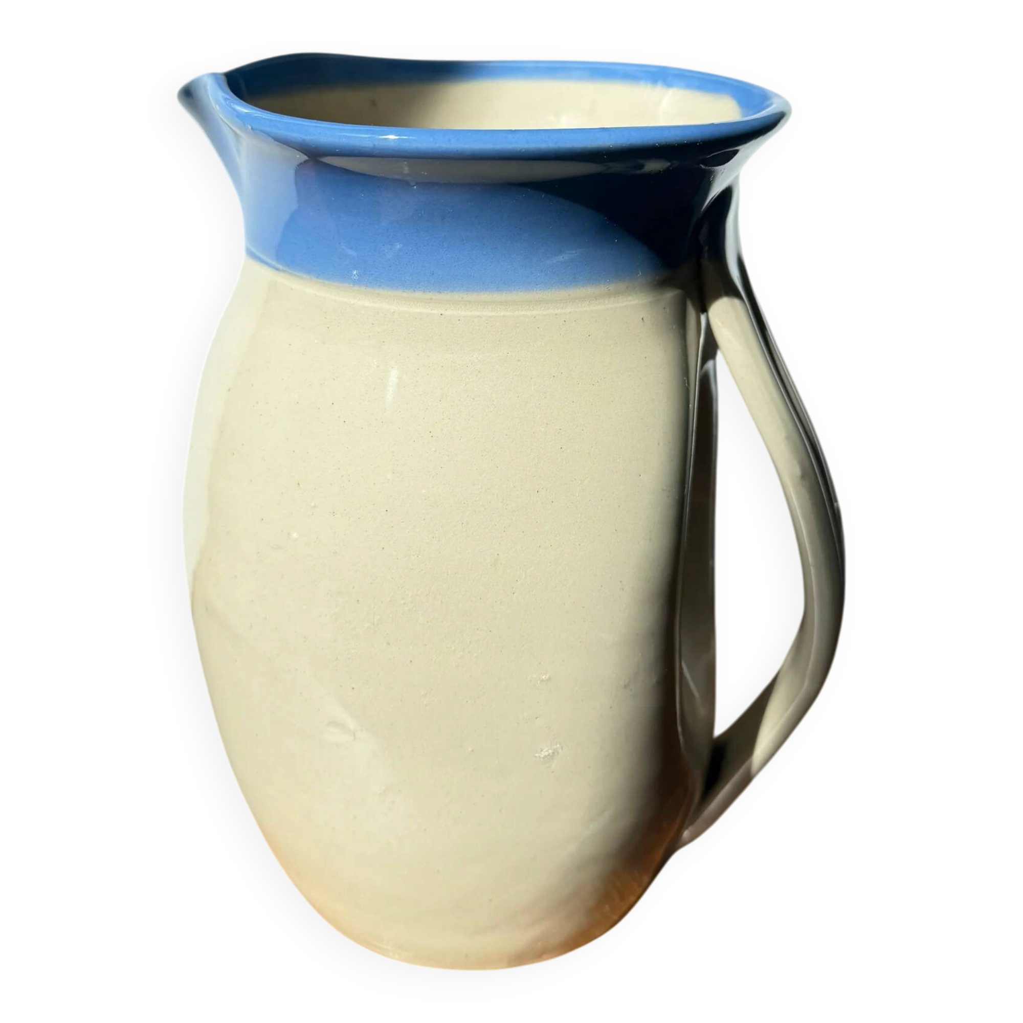 Glacier blue ceramic jug