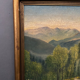 Huile sur toile par A. Biron Pyrénées route du col d'Aspin XXe