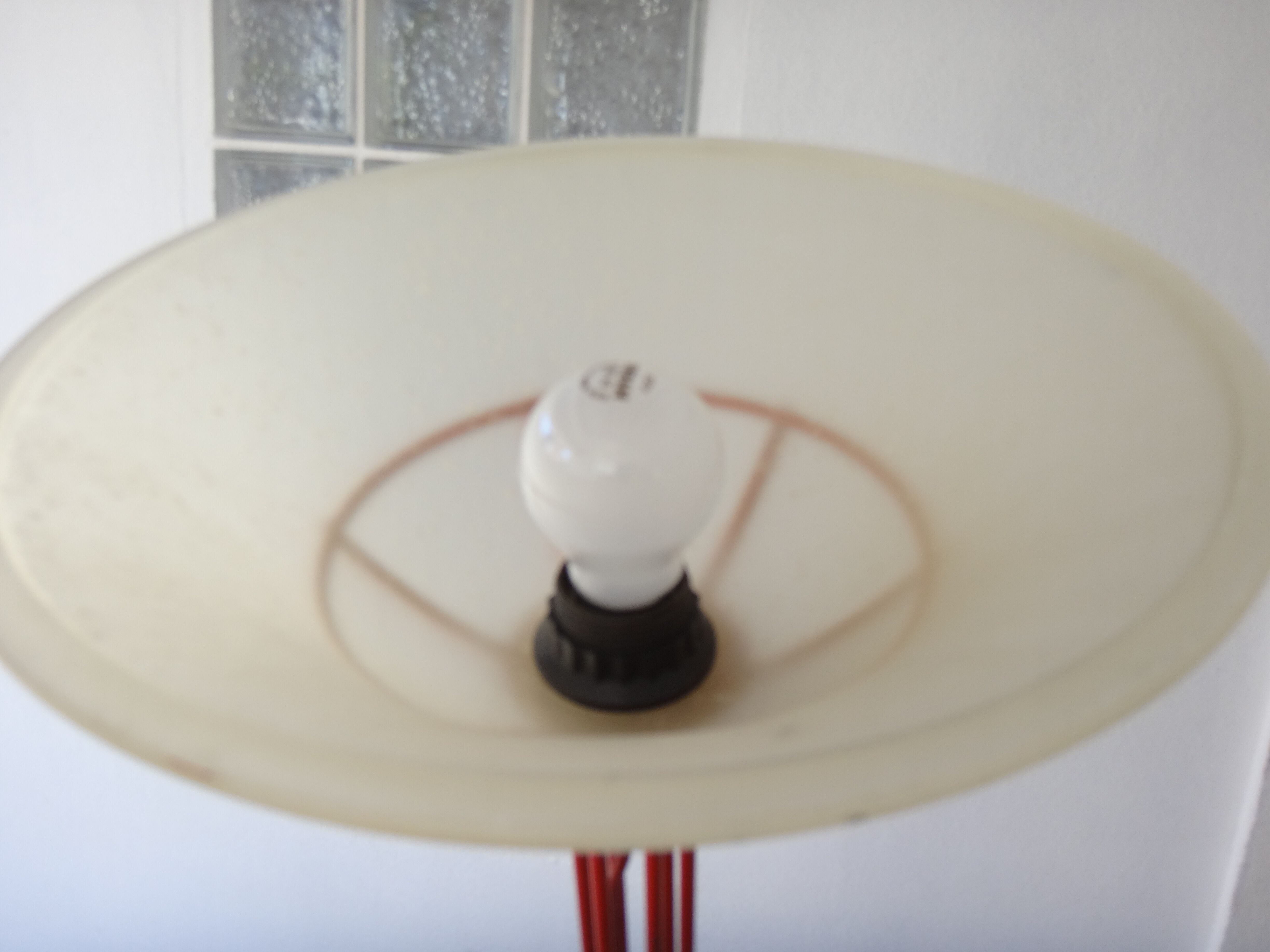 Design lamp italy 180cm red tubular Red floor Lamp designer light italy 1970