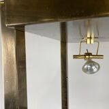 Brass illuminated wall unit by Belgochrom, 1970s