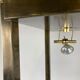 Brass illuminated wall unit by Belgochrom, 1970s