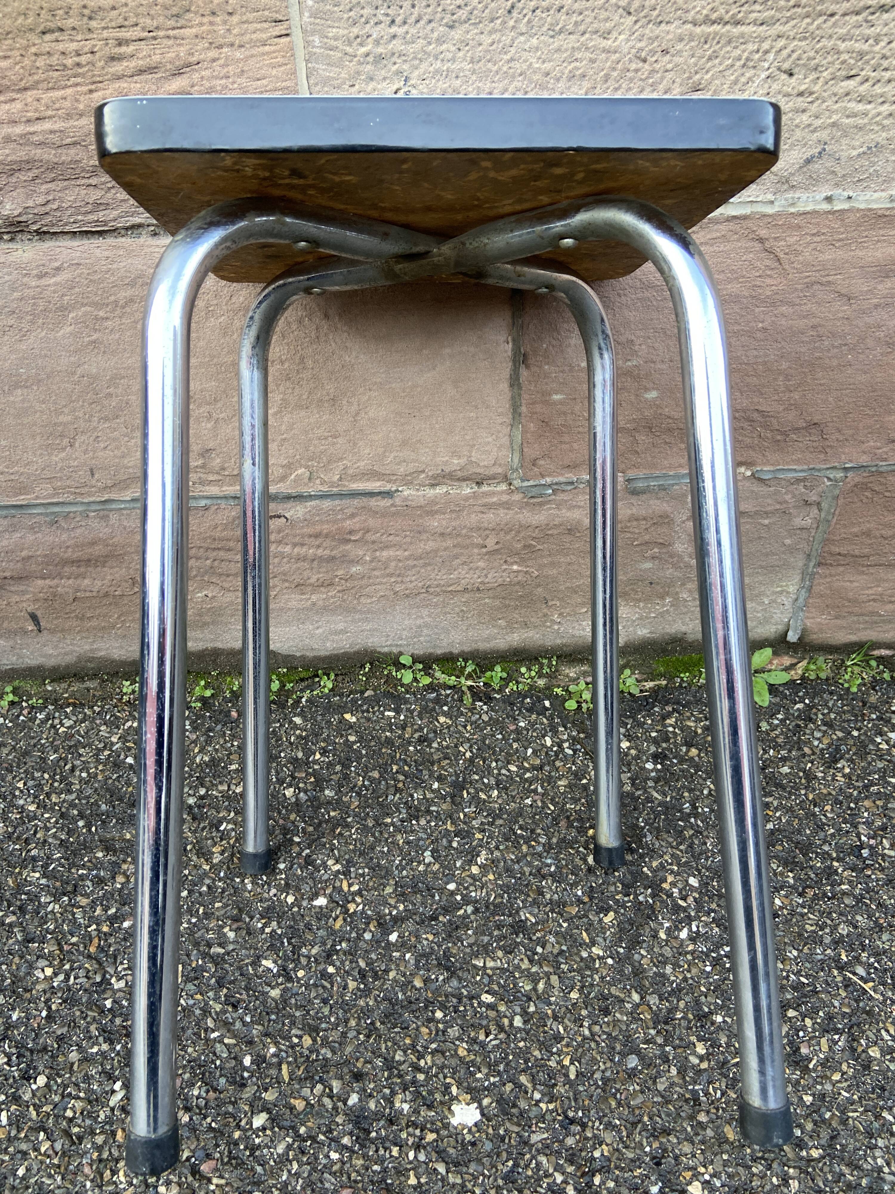vintage formica stool