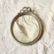 Louis XVI style oval metal wall mirror