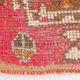Red & Brown Geometric Vintage Runner Rug, 93x290Cm