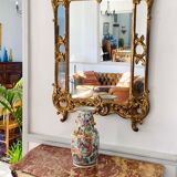 Gilded decorative miror with double frame Louis XIV st., France twentieth century