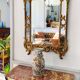 Miroir décoratif doré avec double cadre Louis XIV st., France XXe siècle