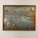 Tableau scène de chasse suzette mezie