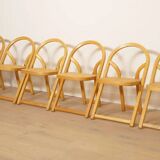 Set of 6 folding chairs | Arca | Gigi Sabadin for Crassevig