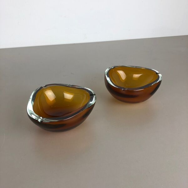 Cendriers De Murano D'antonio Da Ros Pour Le Cenedese Des Années 1960
