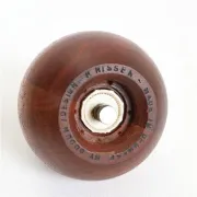 "Ball Boy" teak pepper mill & salt mill set by Richard Nissen / Carsten Jørgensen for Bodum / Danish modern design / postmodernism / 1980s