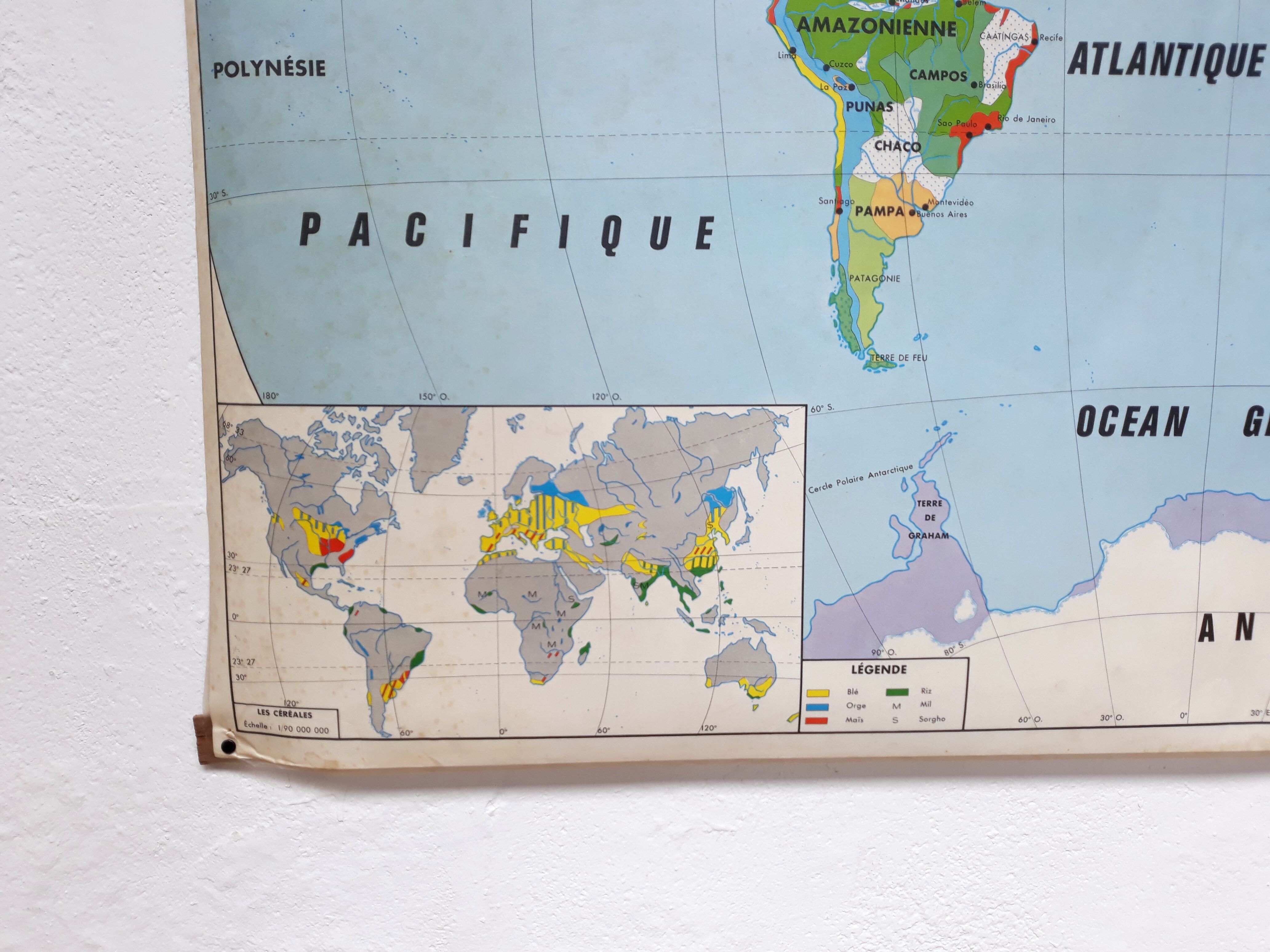 Vintage school map 1969