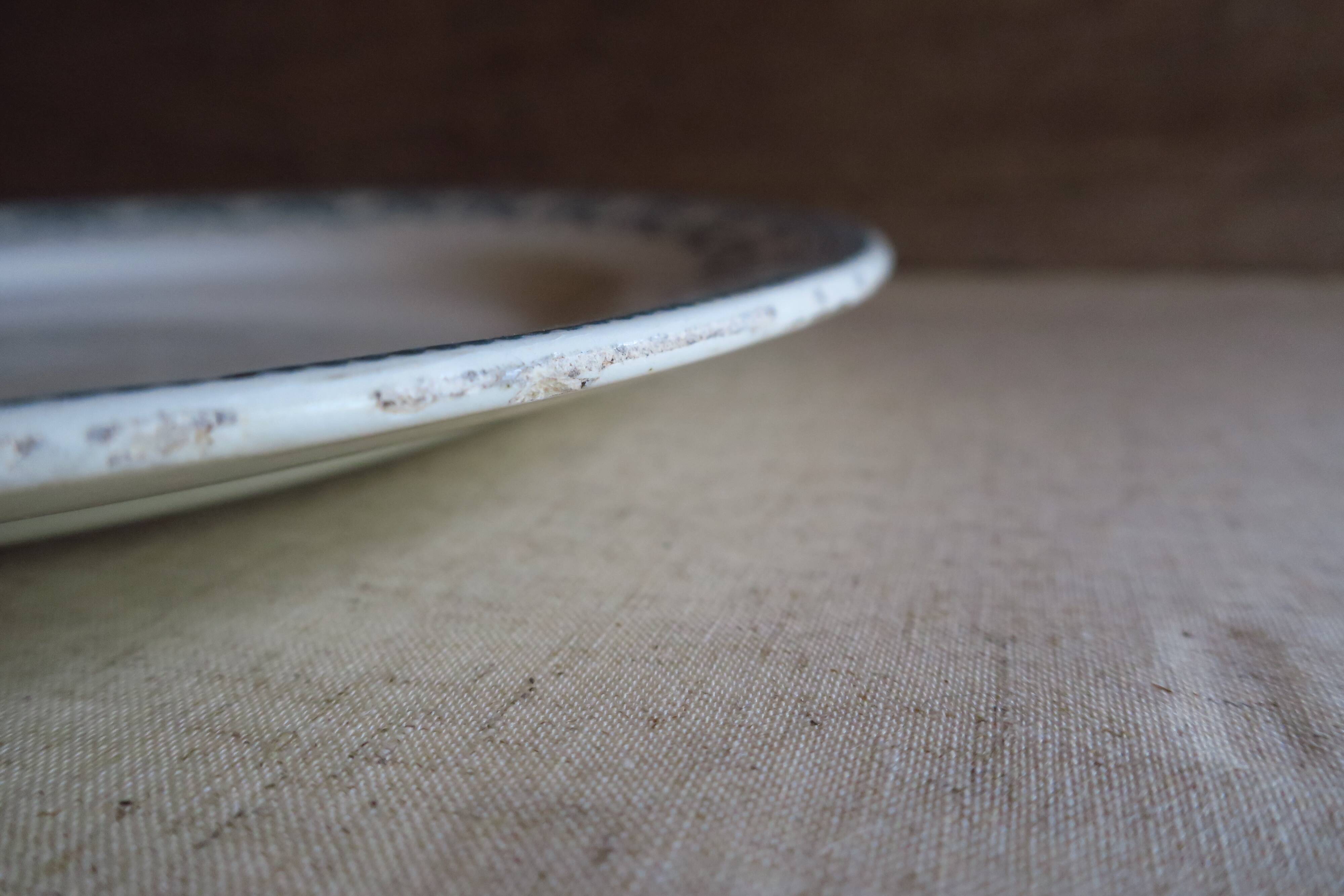 Antique ironstone plate