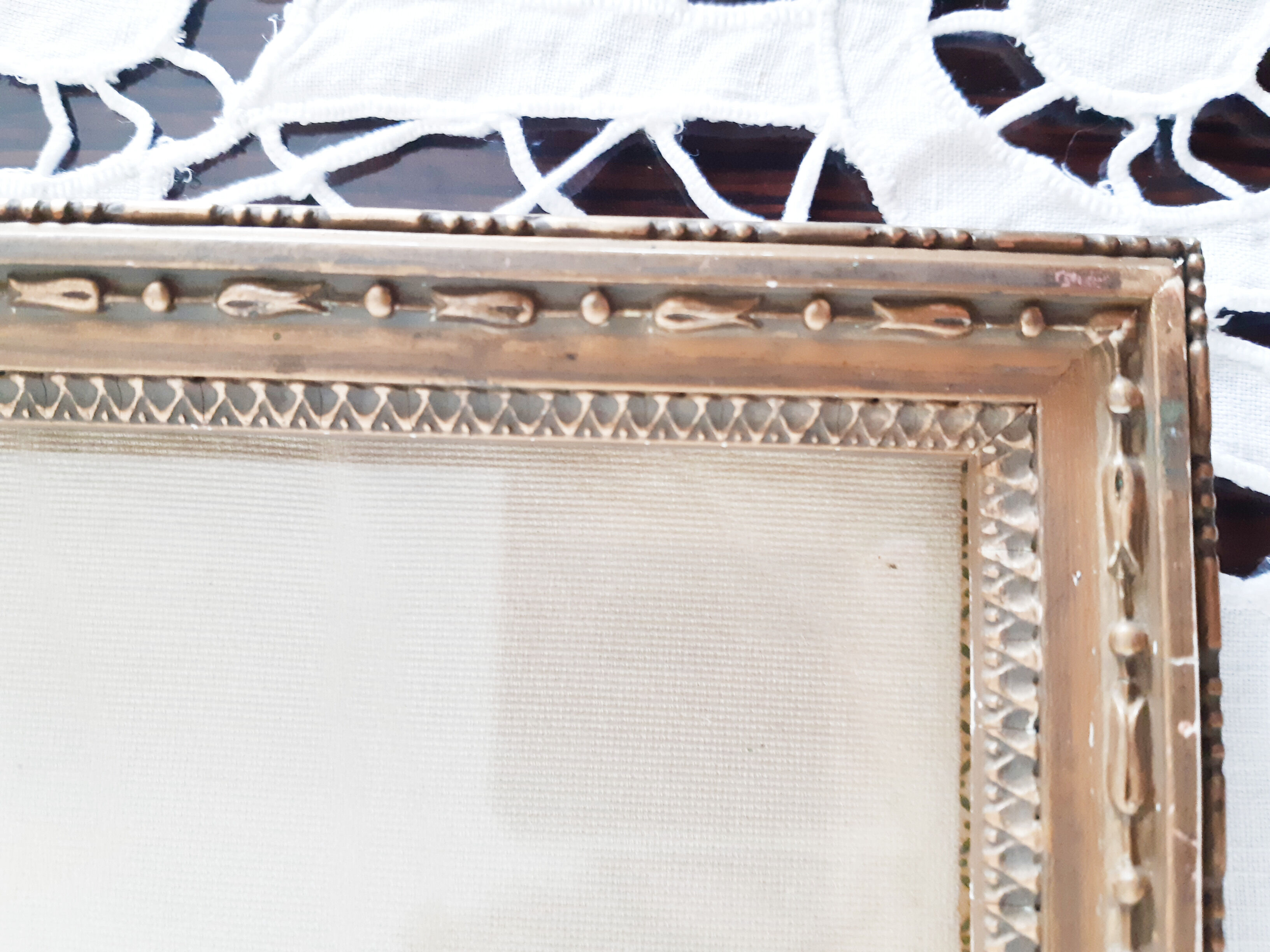 Gilded wooden photo frame