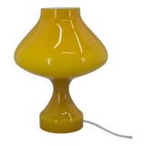 Lampe de Table Jaune Tout en Verre par Valasske Mezirici, 1970s
