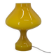 All Glass Yellow Table Lamp by Valasske Mezirici, 1970s