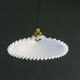 Antique suspension in white opaline comes with new brass socket
